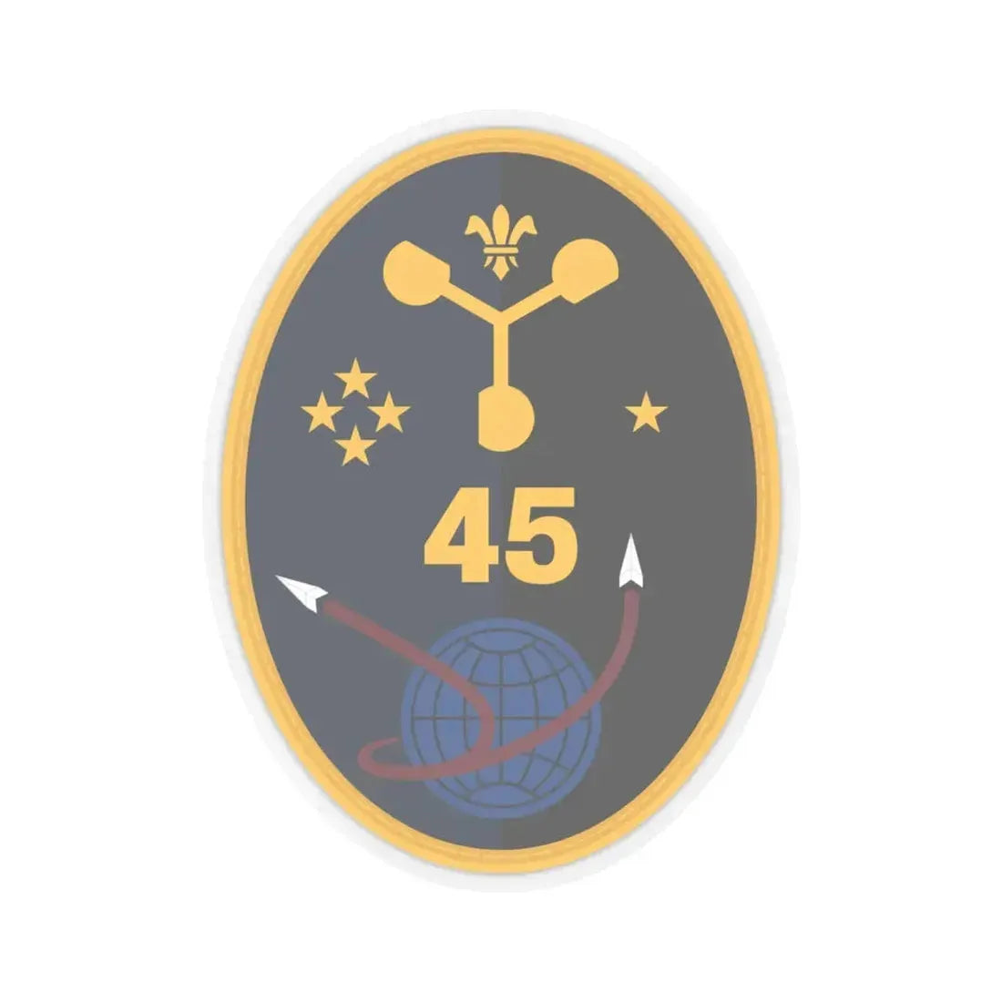 45 Weather Squadron (U.S. Space Force) STICKER Vinyl Kiss-Cut Decal 6 Inch Transparent - The Sticker Space