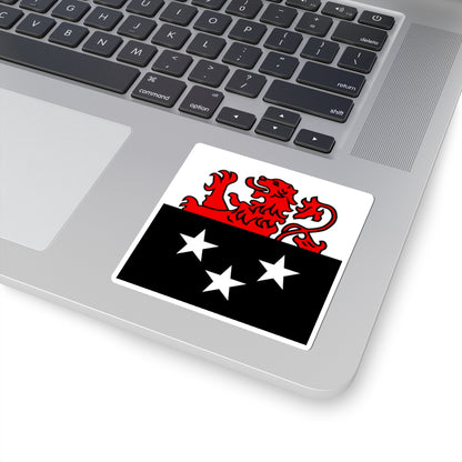 CHE Le Grand-Saconnex Flag (Switzerland) STICKER Vinyl Kiss-Cut Decal
