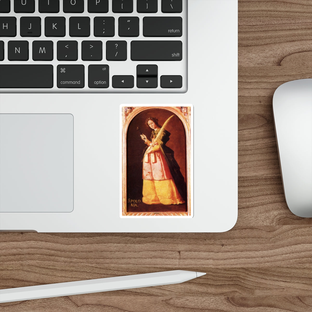 ZURBARAN, Francisco de - St. Apolonia (Artwork) STICKER Vinyl Die-Cut Decal