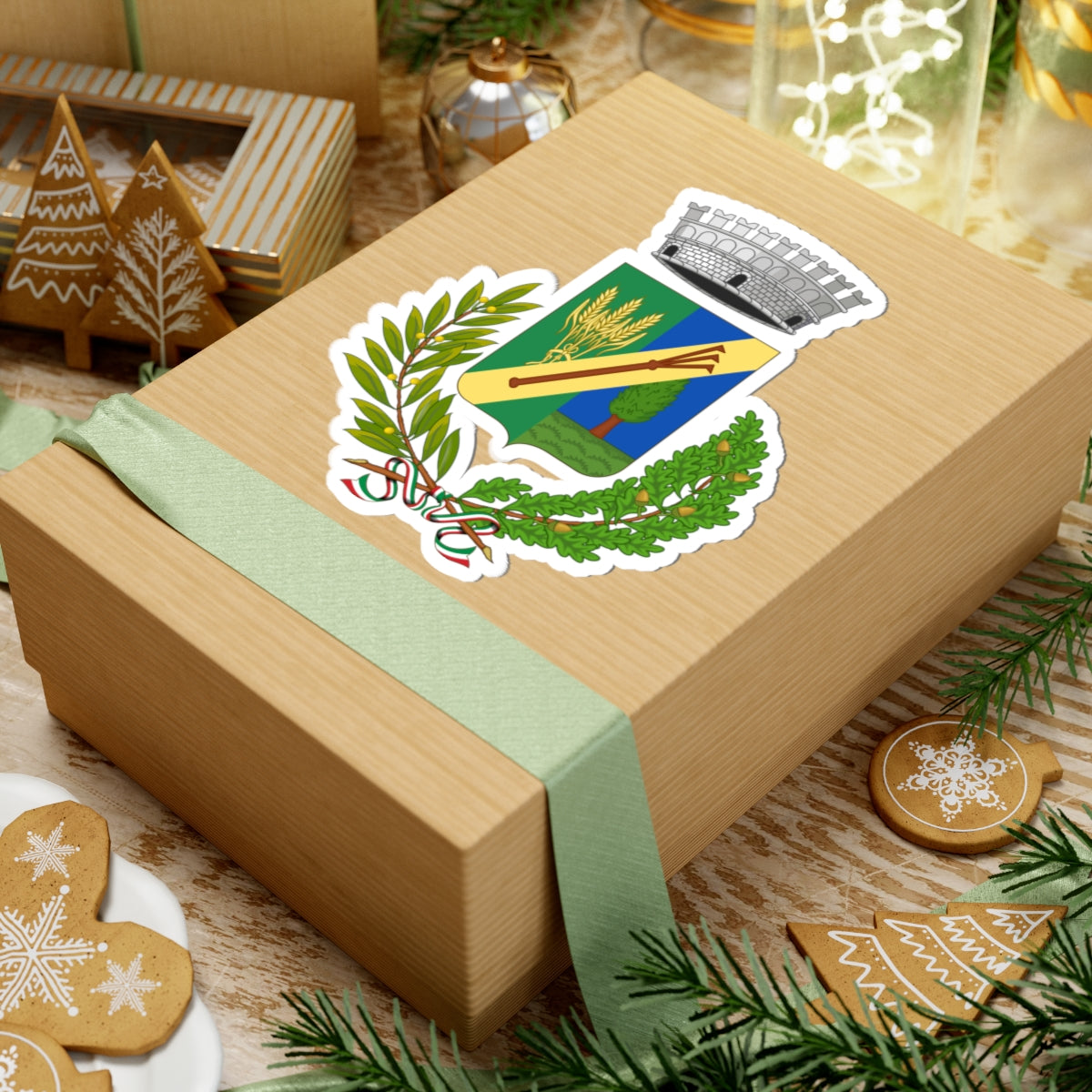 Bareggio-Stemma (Italy) (Coat of Arms) STICKER Vinyl Kiss-Cut Decal