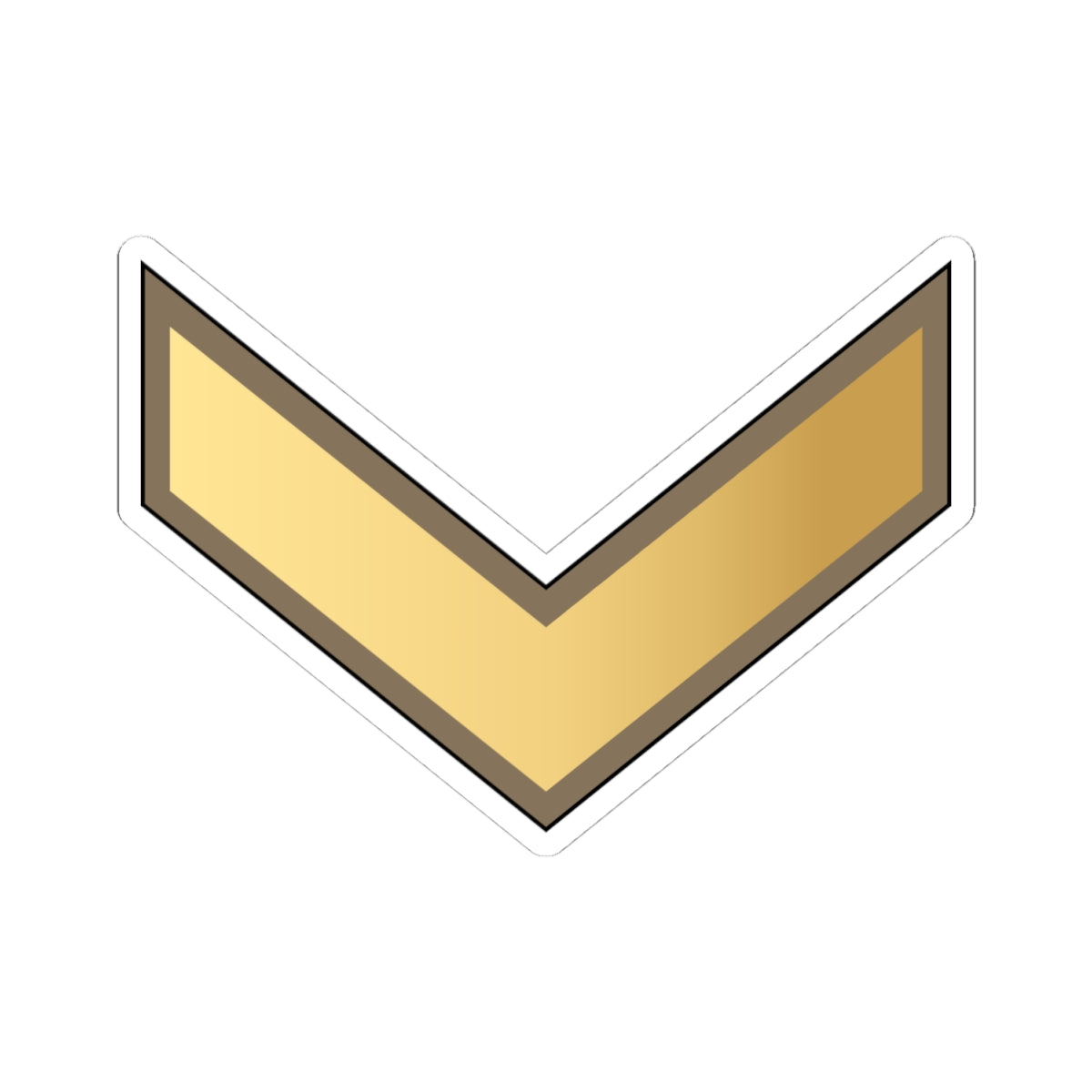 01. KLF PFC (Kuwait) (Military Rank) STICKER Vinyl Kiss-Cut Decal