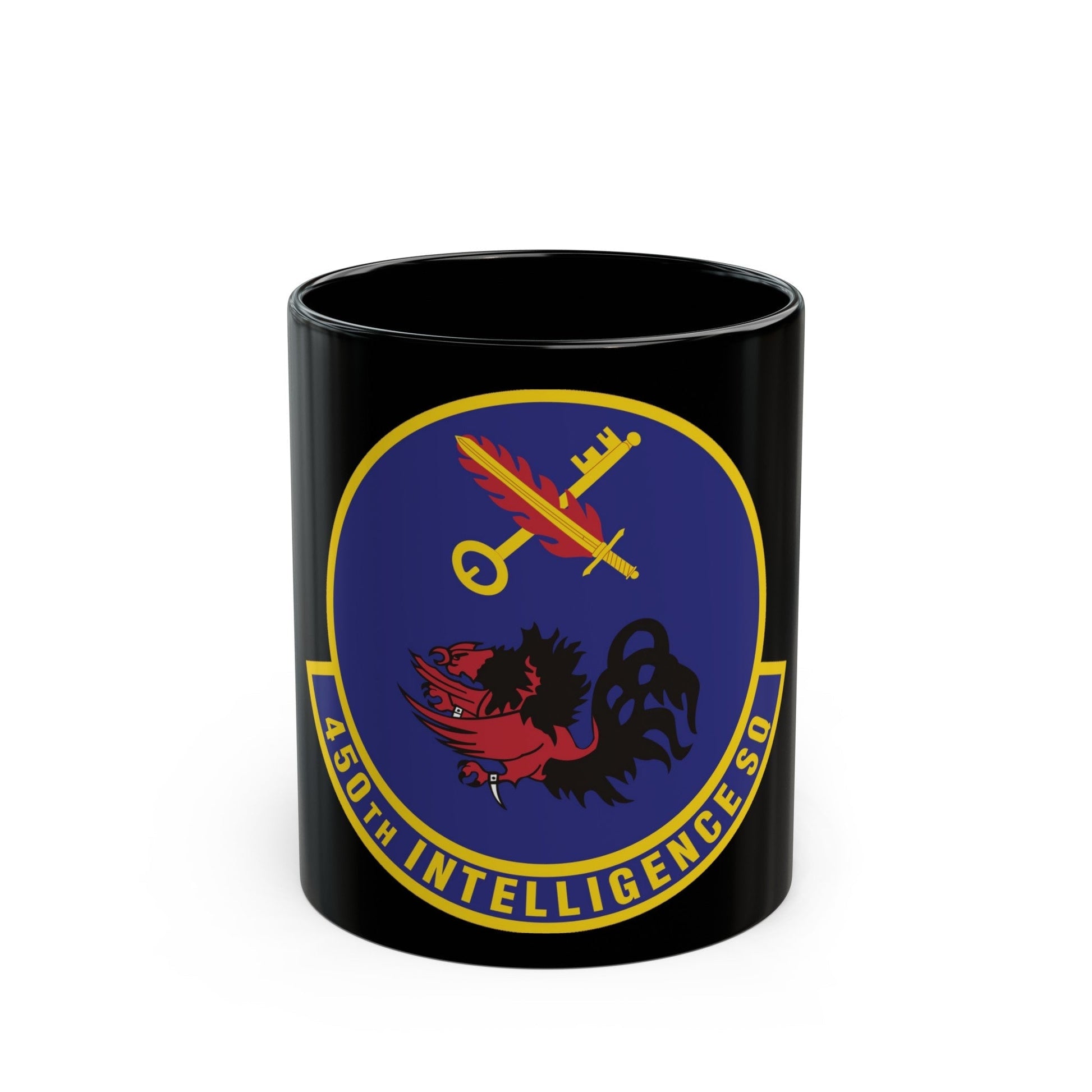 450th Intelligence Squadron (U.S. Air Force) Black Coffee Mug-11oz-The Sticker Space