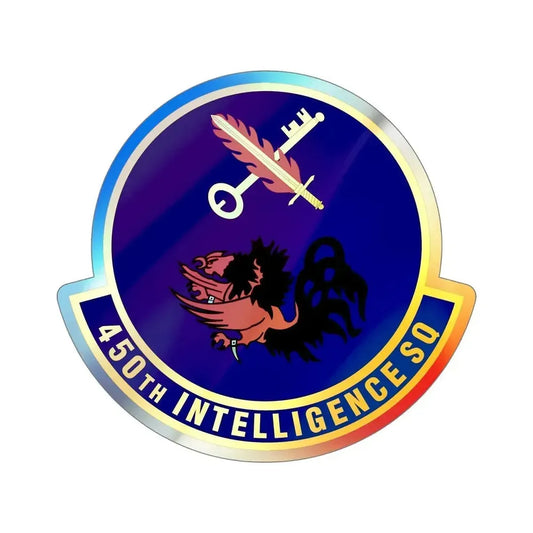 450th Intelligence Squadron (U.S. Air Force) Holographic STICKER Die-Cut Vinyl Decal 6 Inch Holographic - The Sticker Space