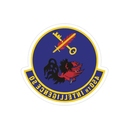 450th Intelligence Squadron (U.S. Air Force) REVERSE PRINT Transparent Die-Cut STICKER 2 Inch Die-Cut Transparent - The Sticker Space