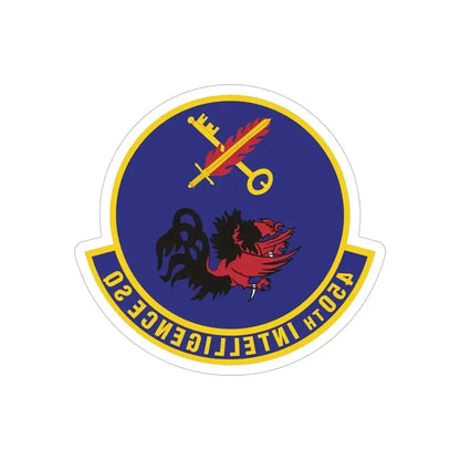 450th Intelligence Squadron (U.S. Air Force) REVERSE PRINT Transparent Die-Cut STICKER - The Sticker Space