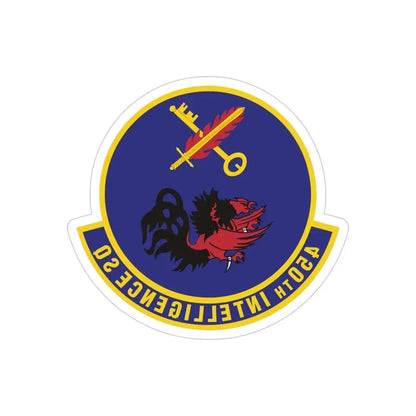 450th Intelligence Squadron (U.S. Air Force) REVERSE PRINT Transparent Die-Cut STICKER - The Sticker Space