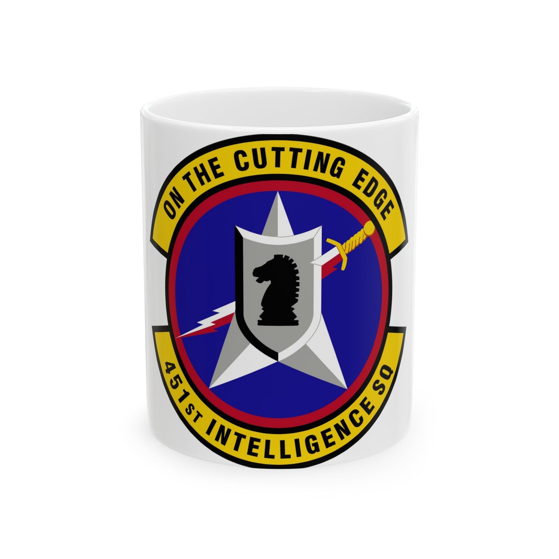 451 Intelligence Squadron ACC (U.S. Air Force) White Coffee Mug-11oz-The Sticker Space