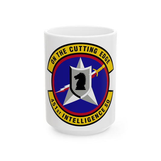 451 Intelligence Squadron ACC (U.S. Air Force) White Coffee Mug-15oz-The Sticker Space