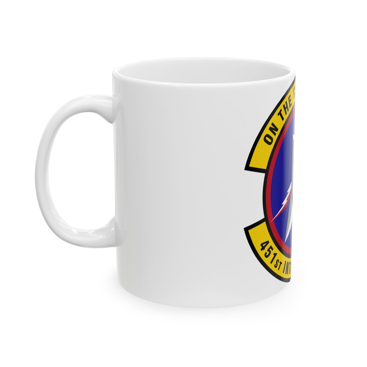 451 Intelligence Squadron ACC (U.S. Air Force) White Coffee Mug-The Sticker Space