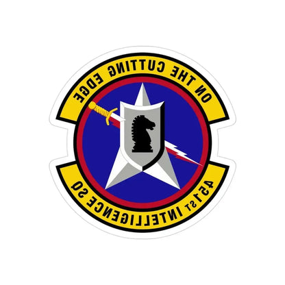 451 Intelligence Squadron ACC (U.S. Air Force) REVERSE PRINT Transparent Die-Cut STICKER - The Sticker Space