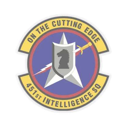 451 Intelligence Squadron ACC (U.S. Air Force) STICKER Vinyl Kiss-Cut Decal 2 Inch Transparent - The Sticker Space