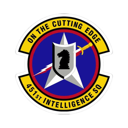 451 Intelligence Squadron ACC (U.S. Air Force) STICKER Vinyl Kiss-Cut Decal 3 Inch White - The Sticker Space