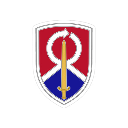 451 Sustainment Command 2 (U.S. Army) REVERSE PRINT Transparent STICKER-2" × 2"-The Sticker Space