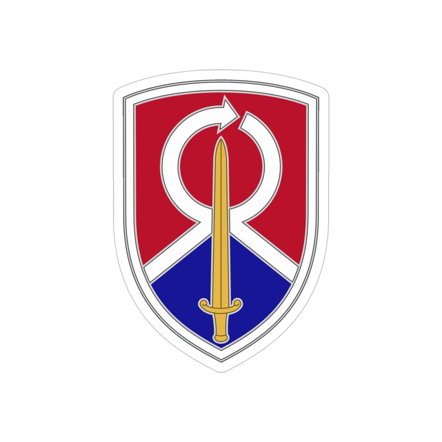 451 Sustainment Command 2 (U.S. Army) REVERSE PRINT Transparent STICKER-4 Inch-The Sticker Space