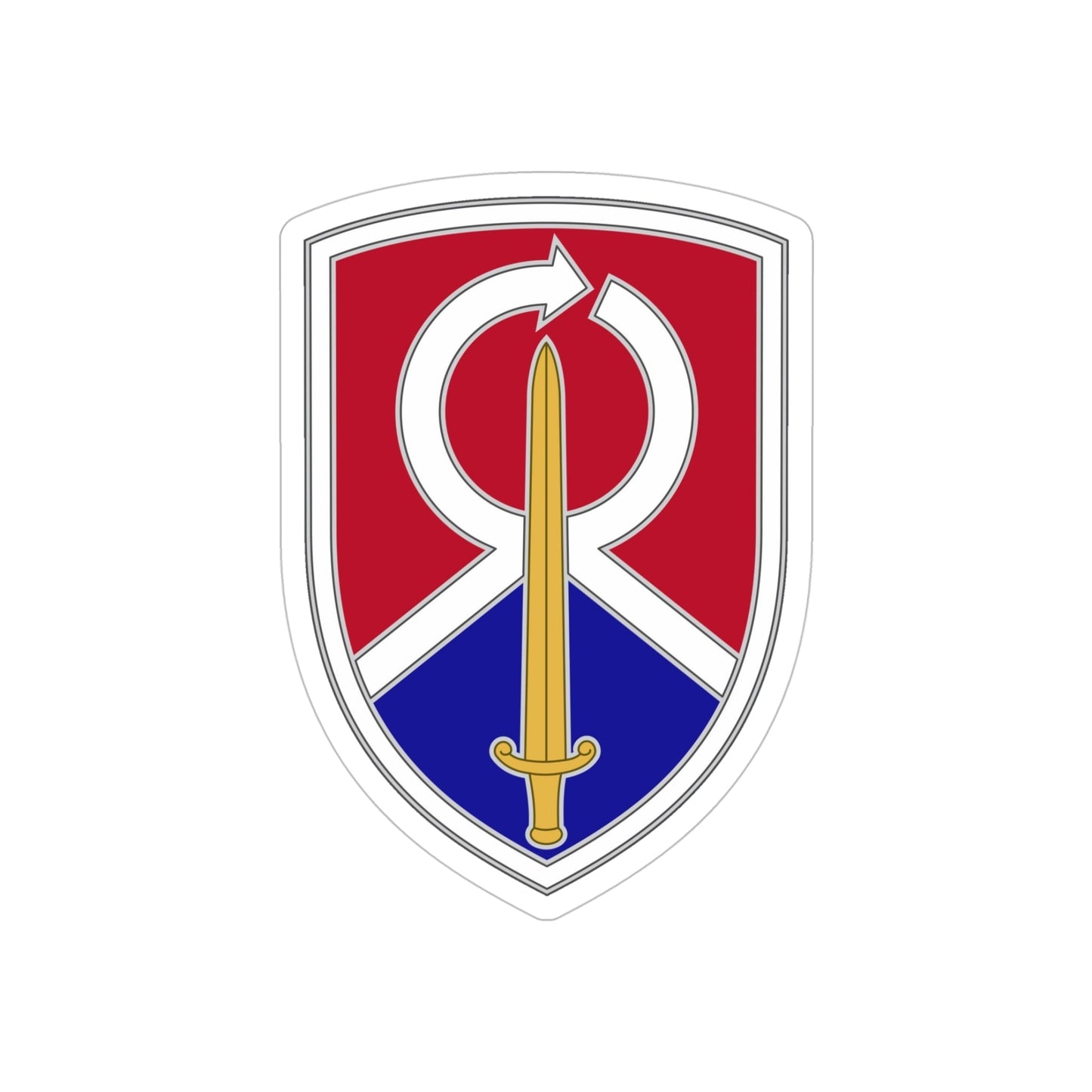 451 Sustainment Command 2 (U.S. Army) REVERSE PRINT Transparent STICKER-5 Inch-The Sticker Space