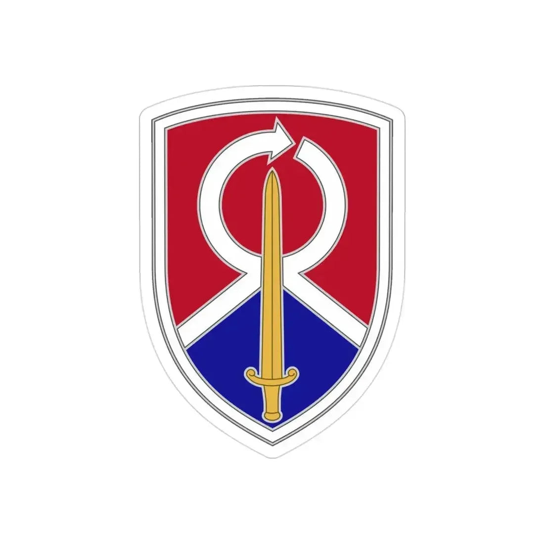 451 Sustainment Command 2 (U.S. Army) REVERSE PRINT Transparent Die-Cut STICKER 3 Inch Die-Cut Transparent - The Sticker Space
