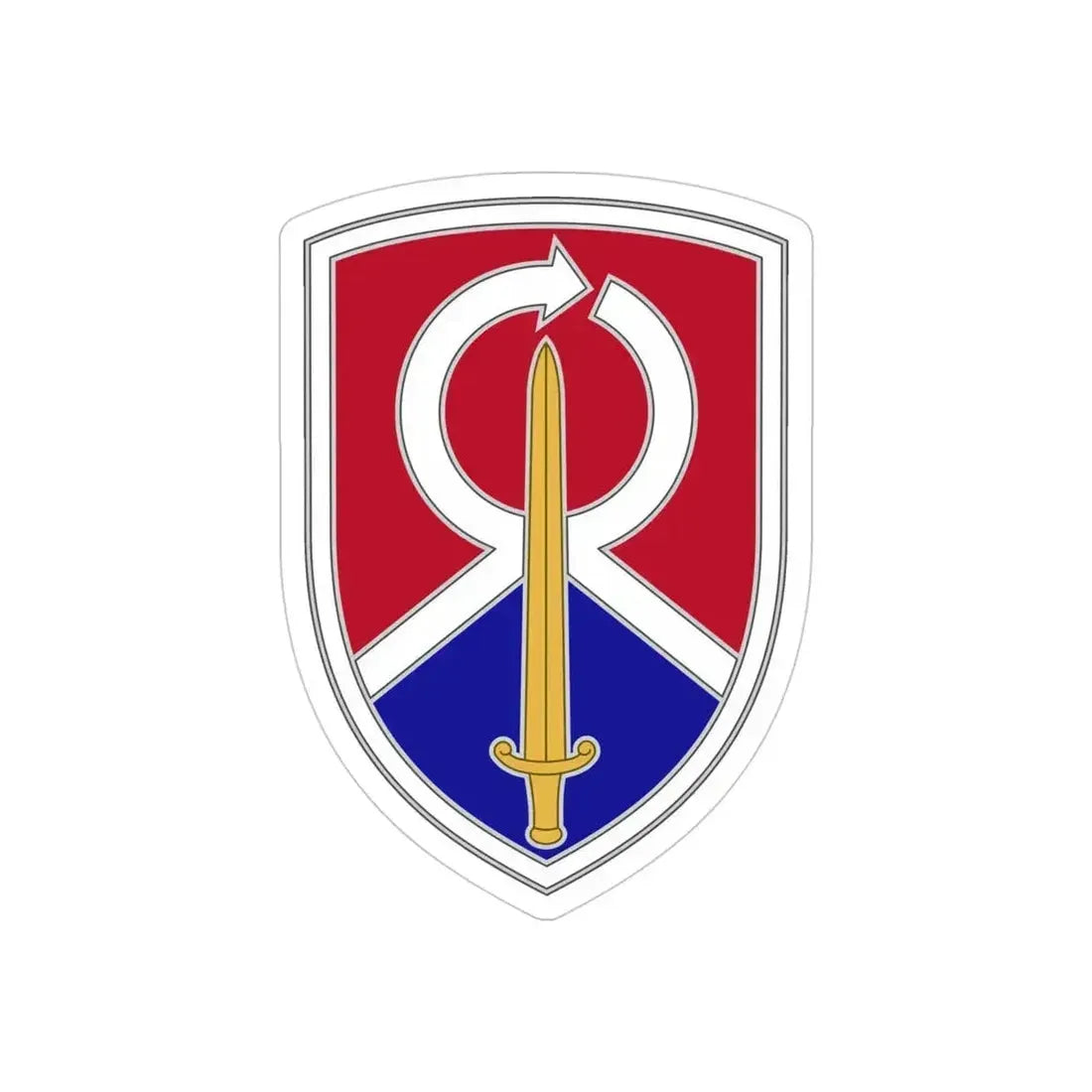 451 Sustainment Command 2 (U.S. Army) REVERSE PRINT Transparent Die-Cut STICKER 4 Inch Die-Cut Transparent - The Sticker Space