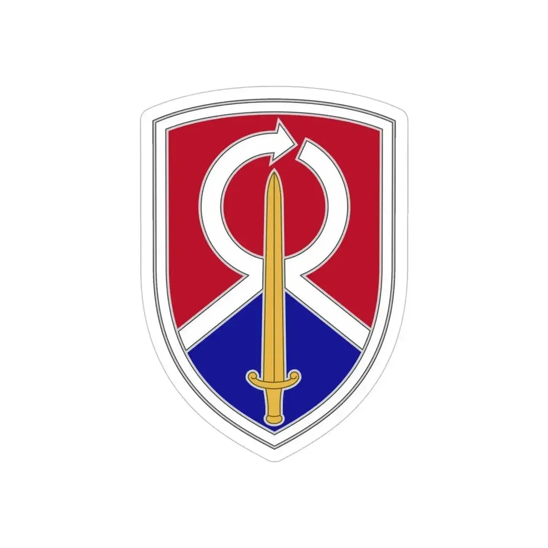 451 Sustainment Command 2 (U.S. Army) REVERSE PRINT Transparent Die-Cut STICKER 5 Inch Die-Cut Transparent - The Sticker Space