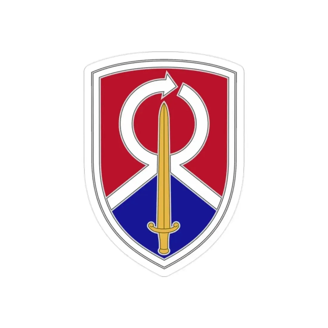 451 Sustainment Command 2 (U.S. Army) REVERSE PRINT Transparent Die-Cut STICKER - The Sticker Space