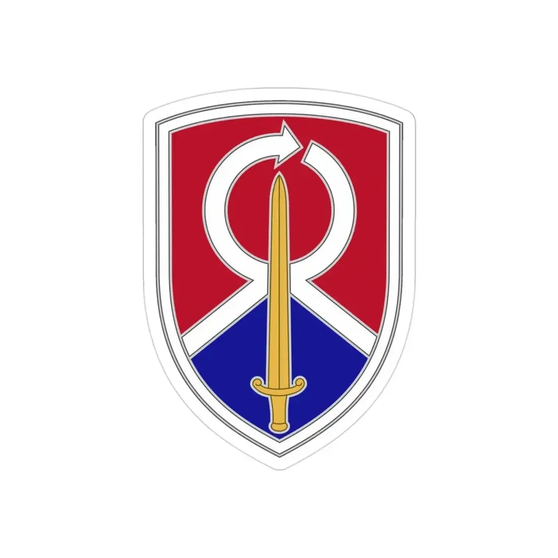 451 Sustainment Command 2 (U.S. Army) REVERSE PRINT Transparent Die-Cut STICKER - The Sticker Space