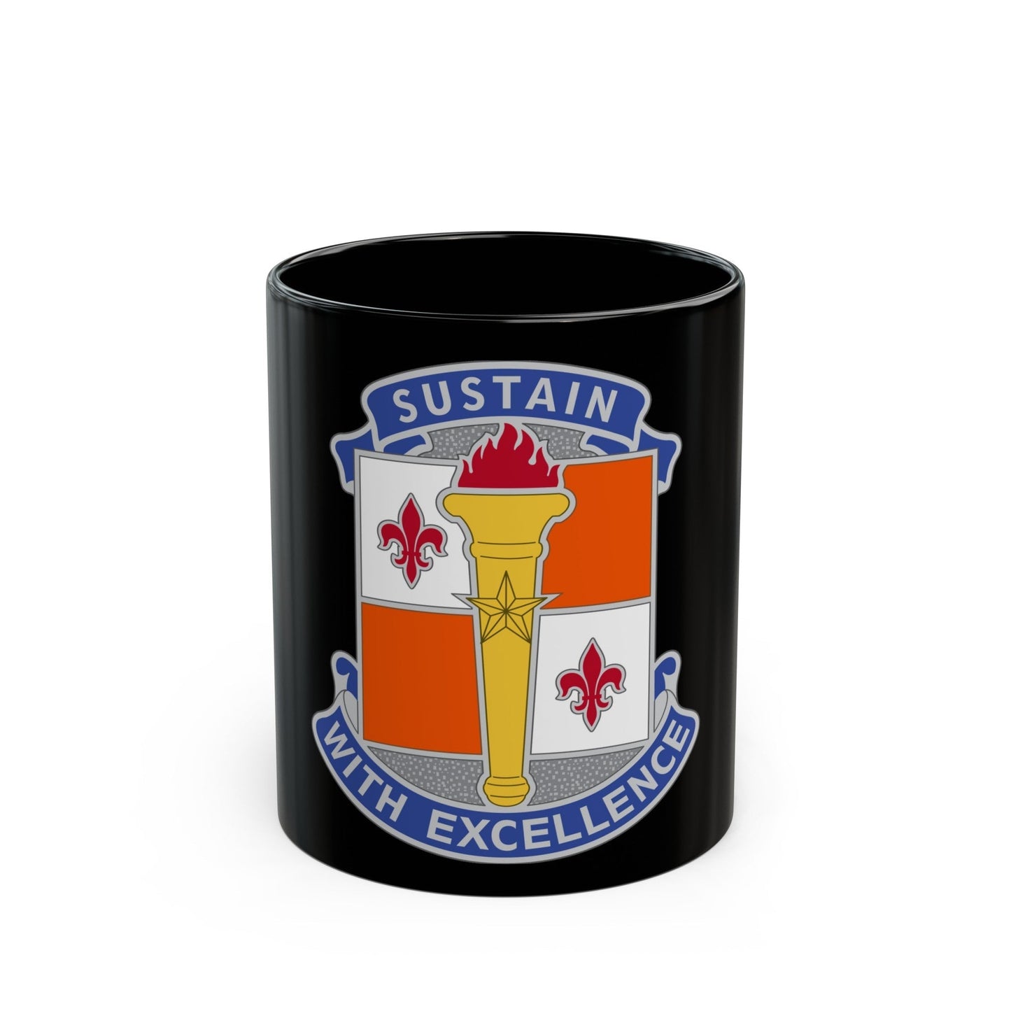 451 Sustainment Command 3 (U.S. Army) Black Coffee Mug-11oz-The Sticker Space