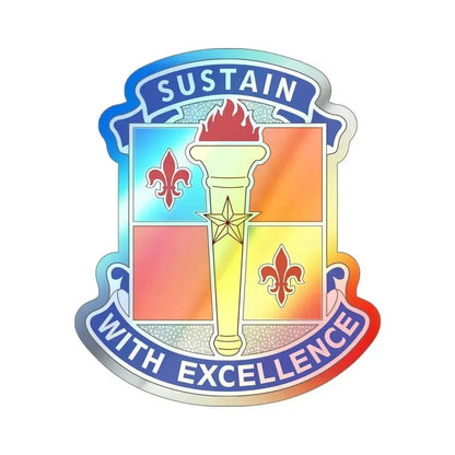 451 Sustainment Command 3 (U.S. Army) Holographic STICKER Die-Cut Vinyl Decal 5 Inch Holographic - The Sticker Space