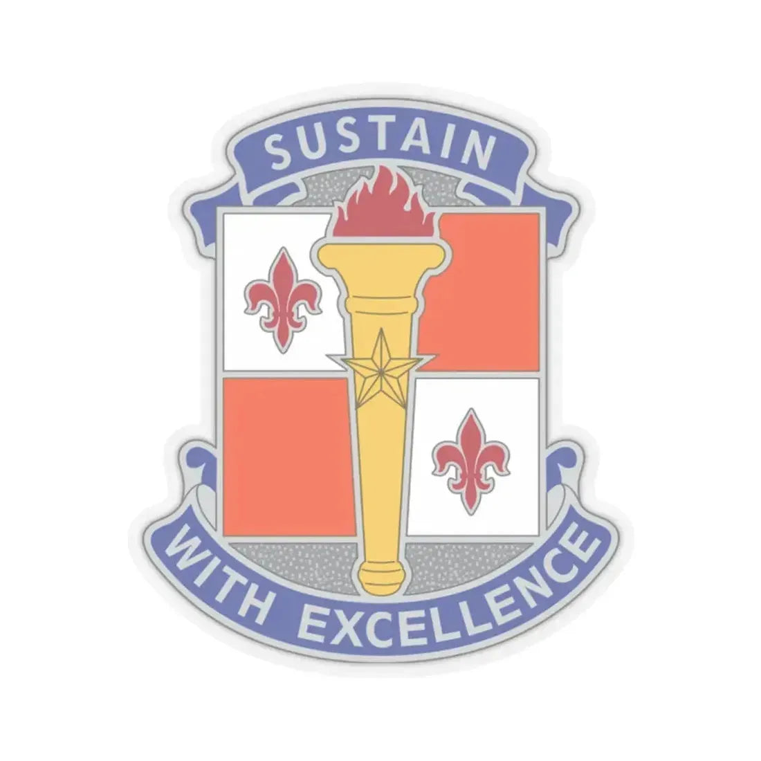 451 Sustainment Command 3 (U.S. Army) STICKER Vinyl Kiss-Cut Decal 2 Inch Transparent - The Sticker Space