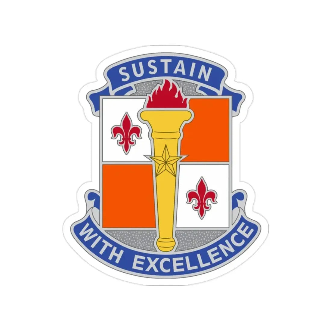 451 Sustainment Command 3 (U.S. Army) Transparent STICKER Die-Cut Vinyl Decal 2 Inch - The Sticker Space