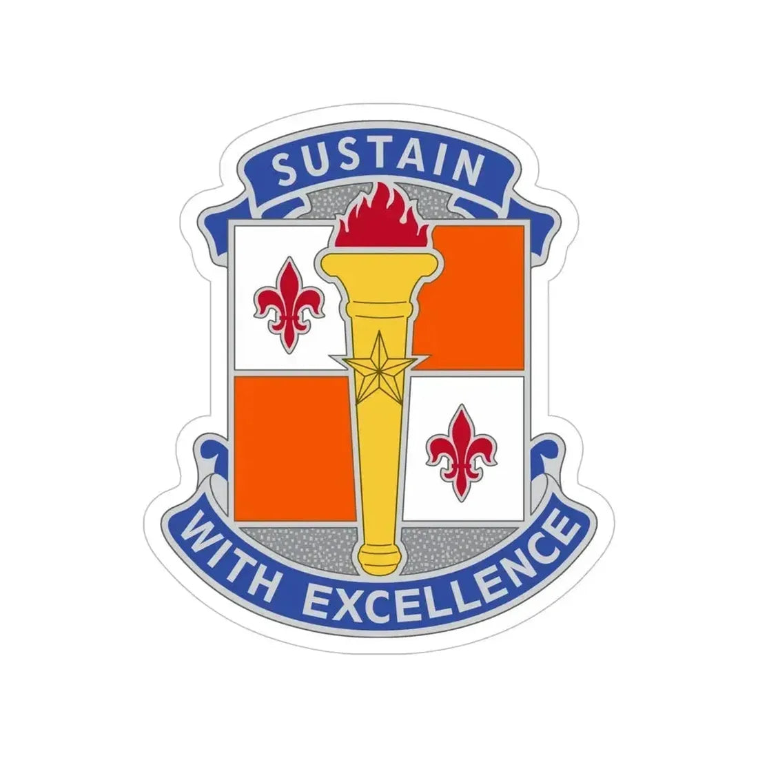 451 Sustainment Command 3 (U.S. Army) Transparent STICKER Die-Cut Vinyl Decal 6 Inch - The Sticker Space