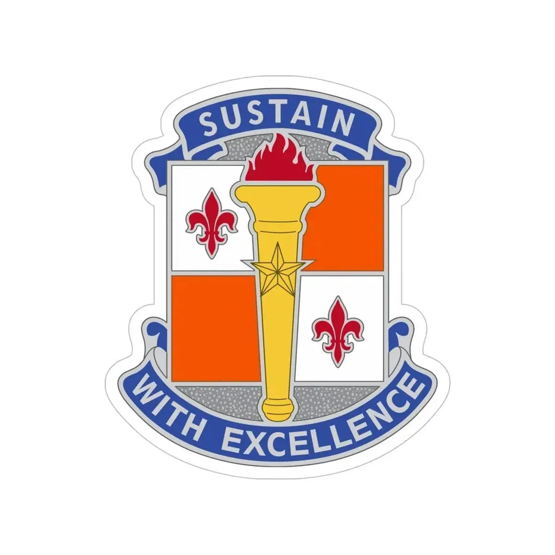 451 Sustainment Command 3 (U.S. Army) Transparent STICKER Die-Cut Vinyl Decal - The Sticker Space