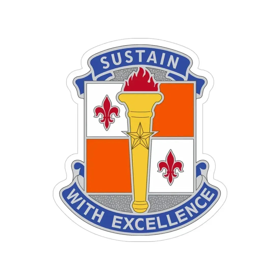 451 Sustainment Command 3 (U.S. Army) Transparent STICKER Die-Cut Vinyl Decal - The Sticker Space
