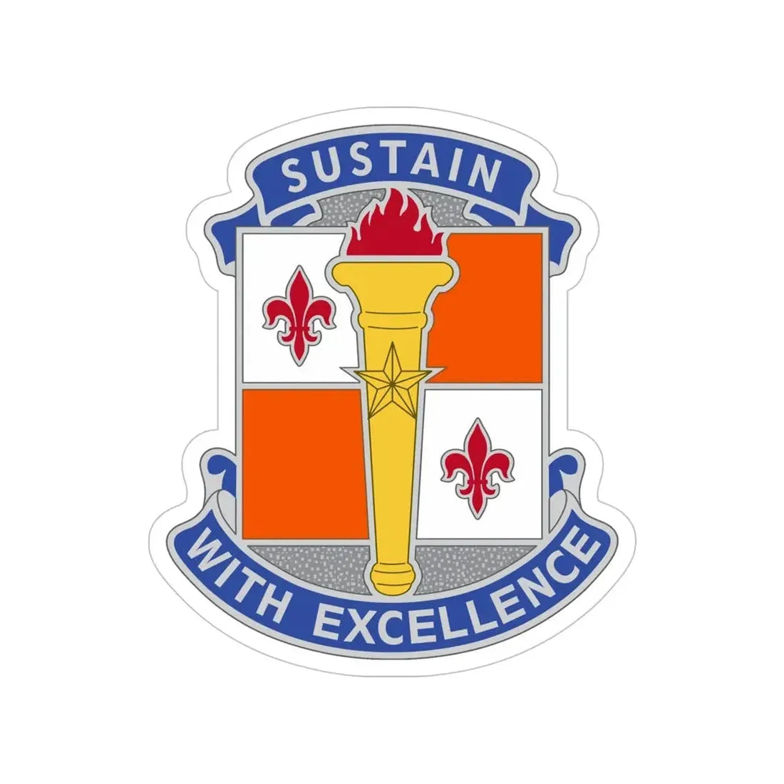 451 Sustainment Command 3 (U.S. Army) Transparent STICKER Die-Cut Vinyl Decal - The Sticker Space