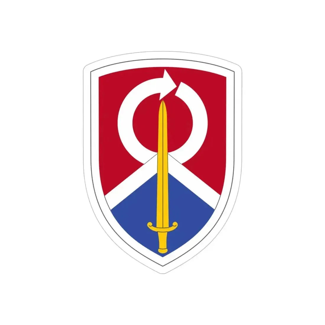 451 Sustainment Command (U.S. Army) REVERSE PRINT Transparent Die-Cut STICKER - The Sticker Space