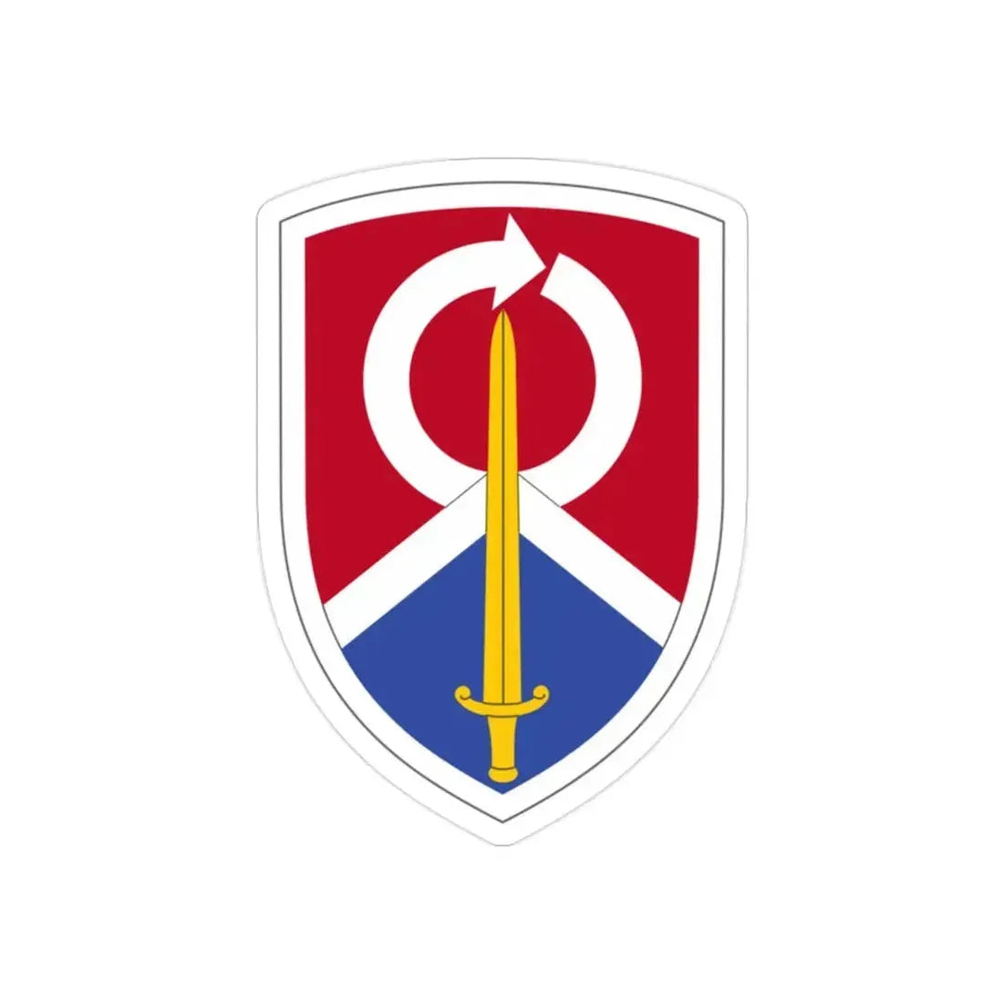 451 Sustainment Command (U.S. Army) REVERSE PRINT Transparent Die-Cut STICKER - The Sticker Space