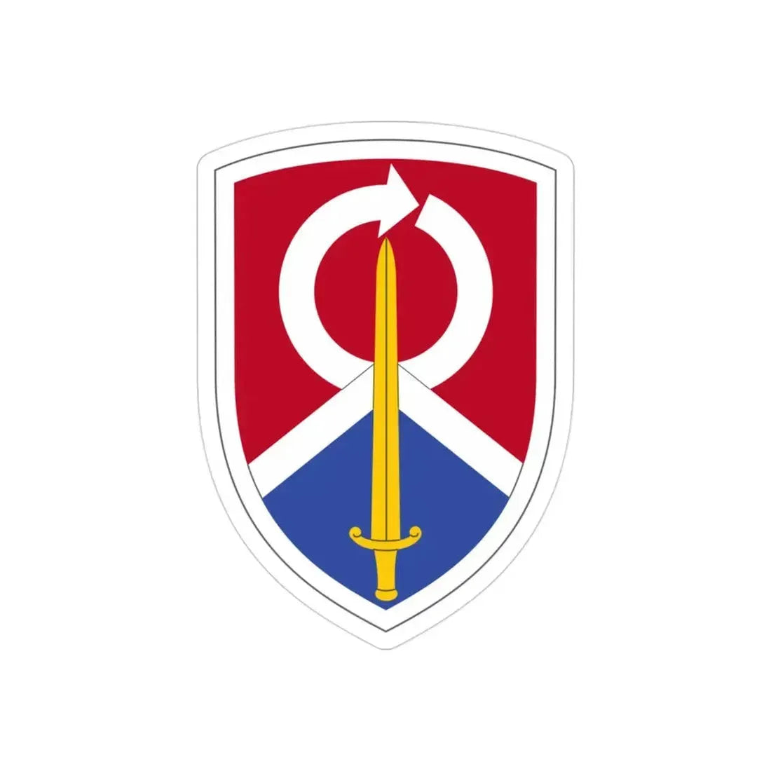 451 Sustainment Command (U.S. Army) REVERSE PRINT Transparent Die-Cut STICKER - The Sticker Space