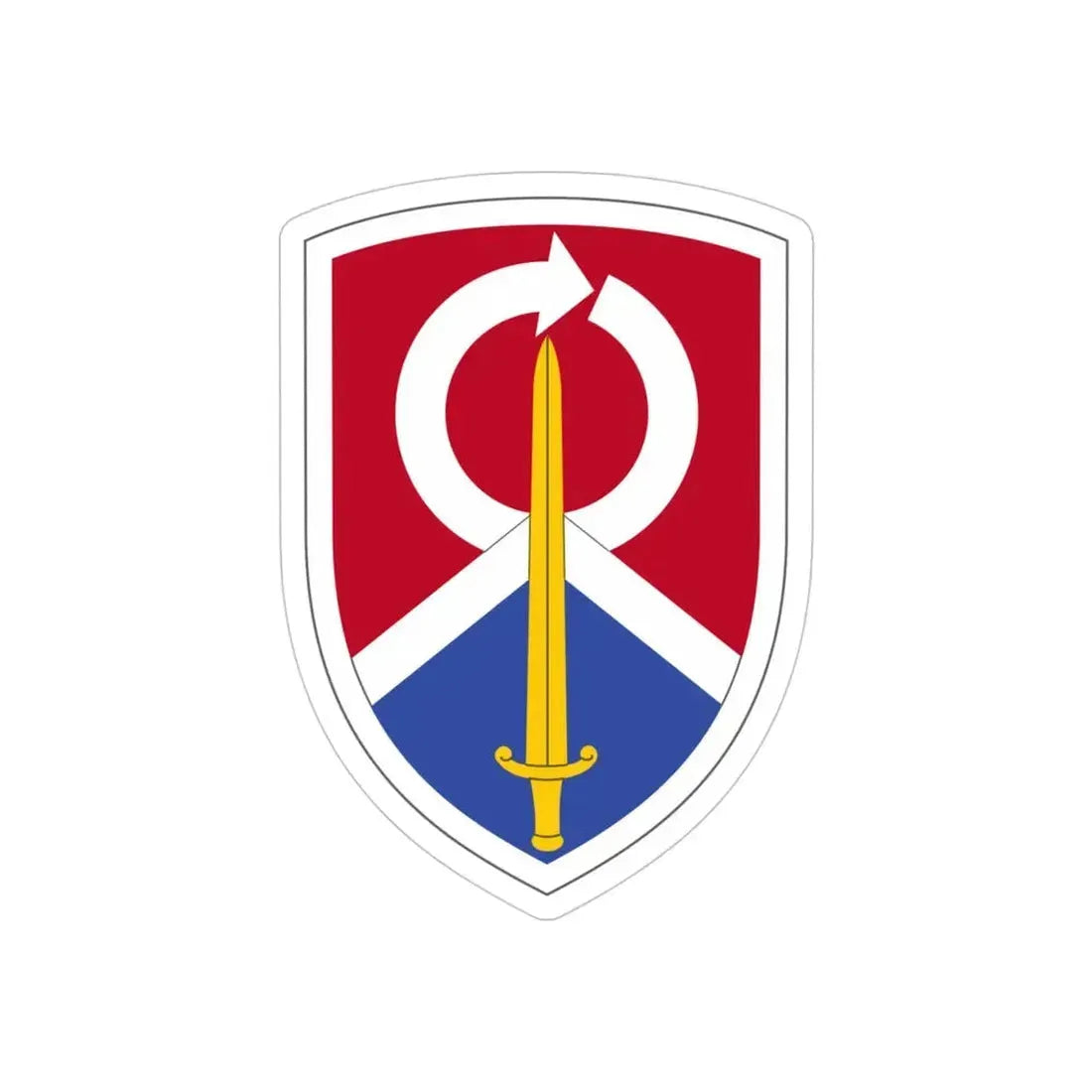 451 Sustainment Command (U.S. Army) REVERSE PRINT Transparent Die-Cut STICKER - The Sticker Space