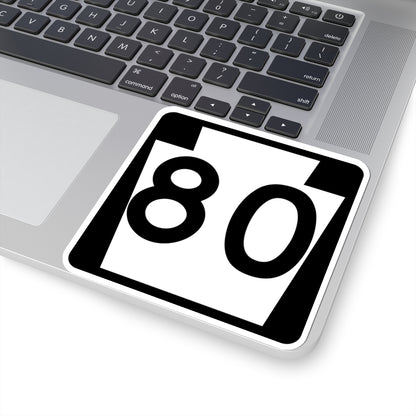 PA-80 (Pennsylvania) (Road Sign) STICKER Vinyl Kiss-Cut Decal