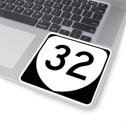 Virginia 32 (Virginia) (Road Sign) STICKER Vinyl Kiss-Cut Decal