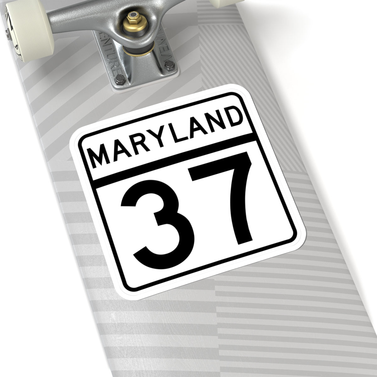 MD Route 37 (Maryland) (Road Sign) STICKER Vinyl Kiss-Cut Decal