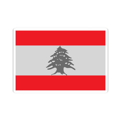 Flag of Lebanon - Red (Lebanon) STICKER Vinyl Kiss-Cut Decal