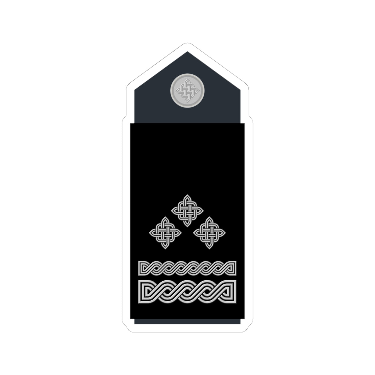 Naramenica službene odore brigadira HRZ i PZO (Croatia) (Military Rank) STICKER Vinyl Kiss-Cut Decal