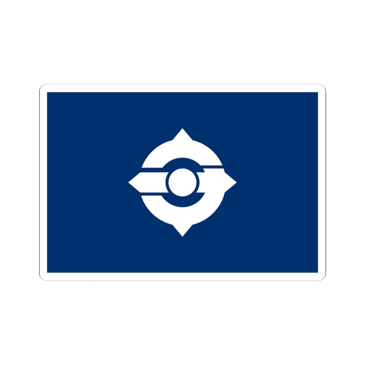 Flag of Moriguchi Osaka (Japan) STICKER Vinyl Kiss-Cut Decal
