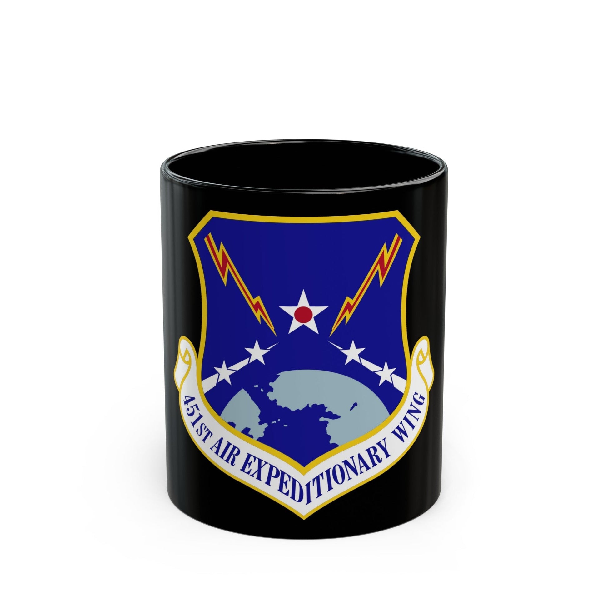 451st Air Expeditionary Wing (U.S. Air Force) Black Coffee Mug-11oz-The Sticker Space