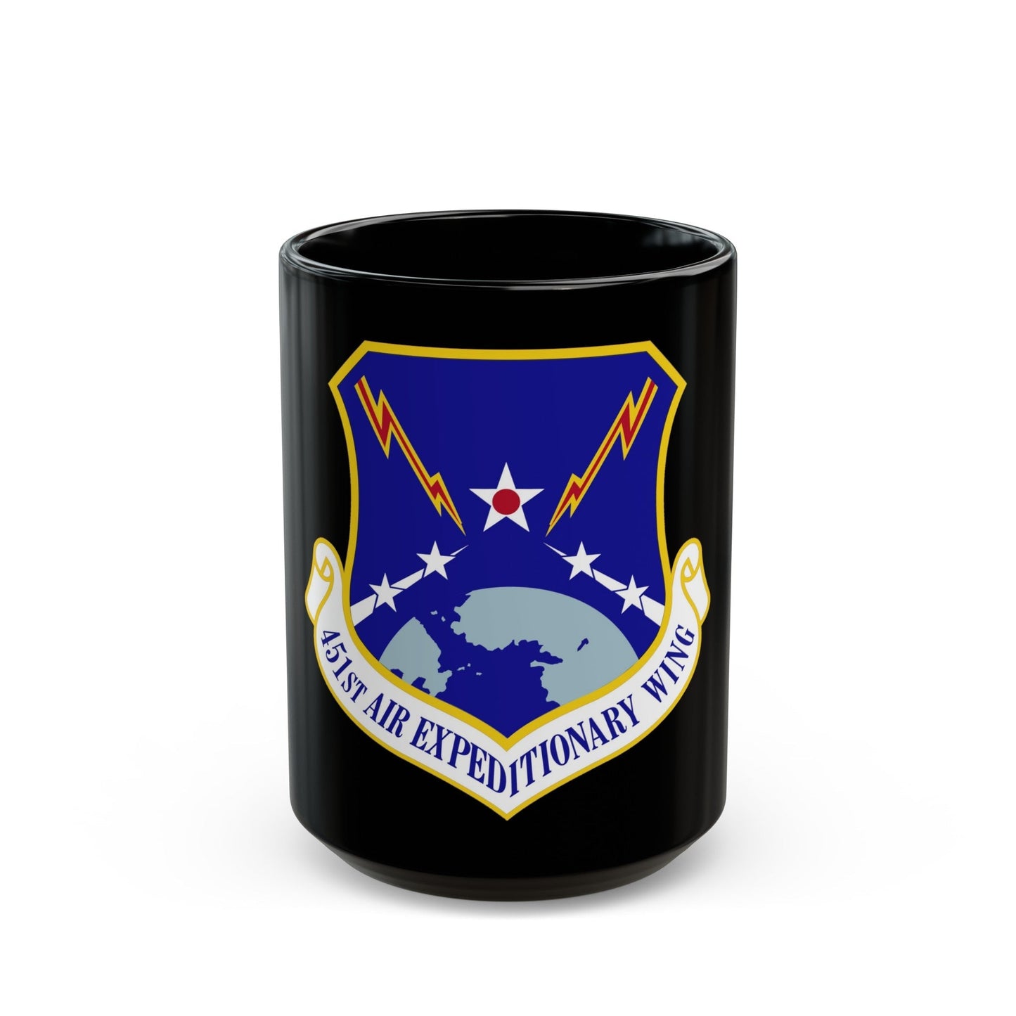 451st Air Expeditionary Wing (U.S. Air Force) Black Coffee Mug-15oz-The Sticker Space