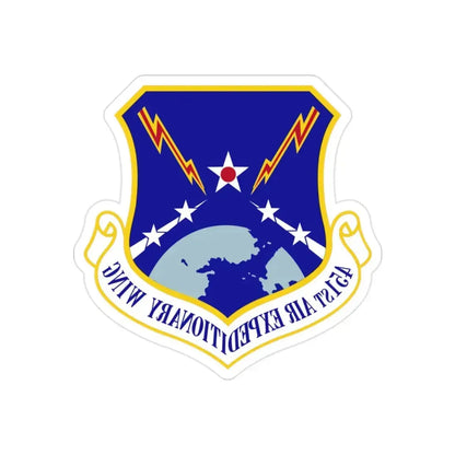 451st Air Expeditionary Wing (U.S. Air Force) REVERSE PRINT Transparent Die-Cut STICKER - The Sticker Space