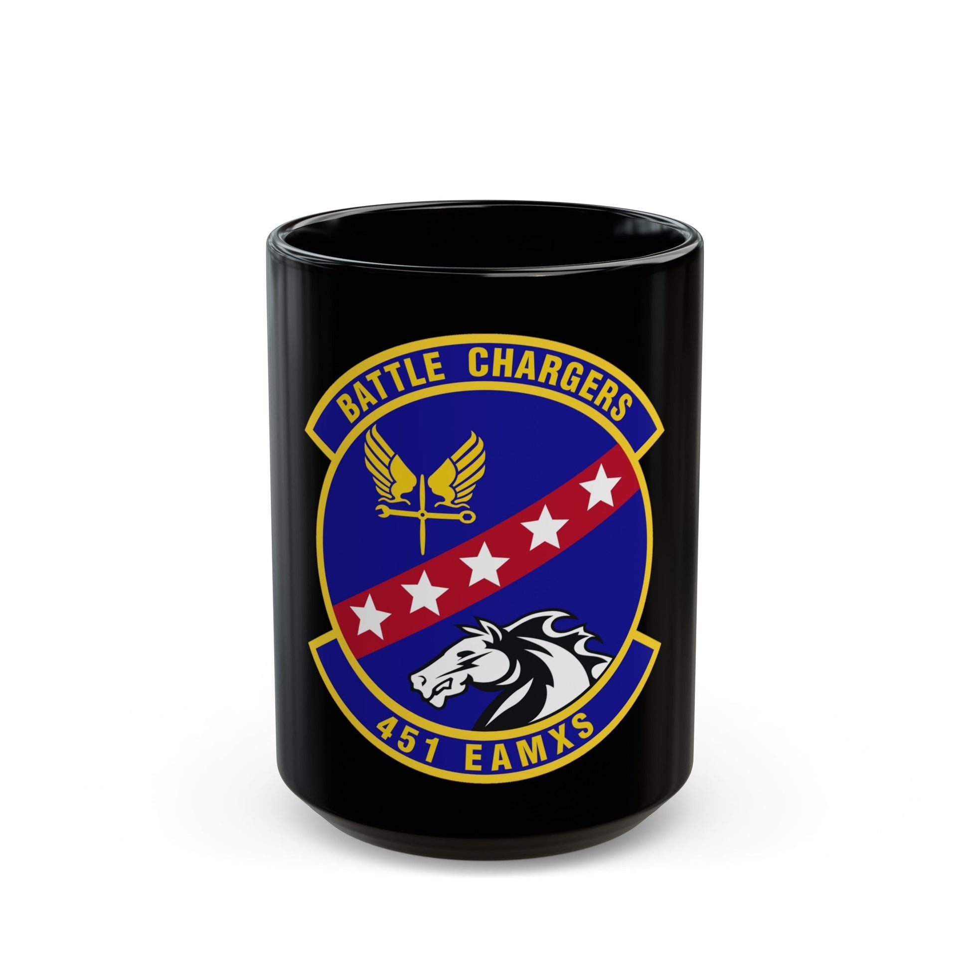 451st Expeditionary Aircraft Maintenance Squadron (U.S. Air Force) Black Coffee Mug-15oz-The Sticker Space
