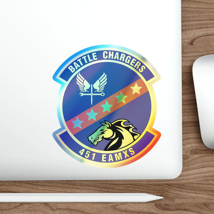 451st Expeditionary Aircraft Maintenance Squadron (U.S. Air Force) Holographic STICKER Die-Cut Vinyl Decal-The Sticker Space