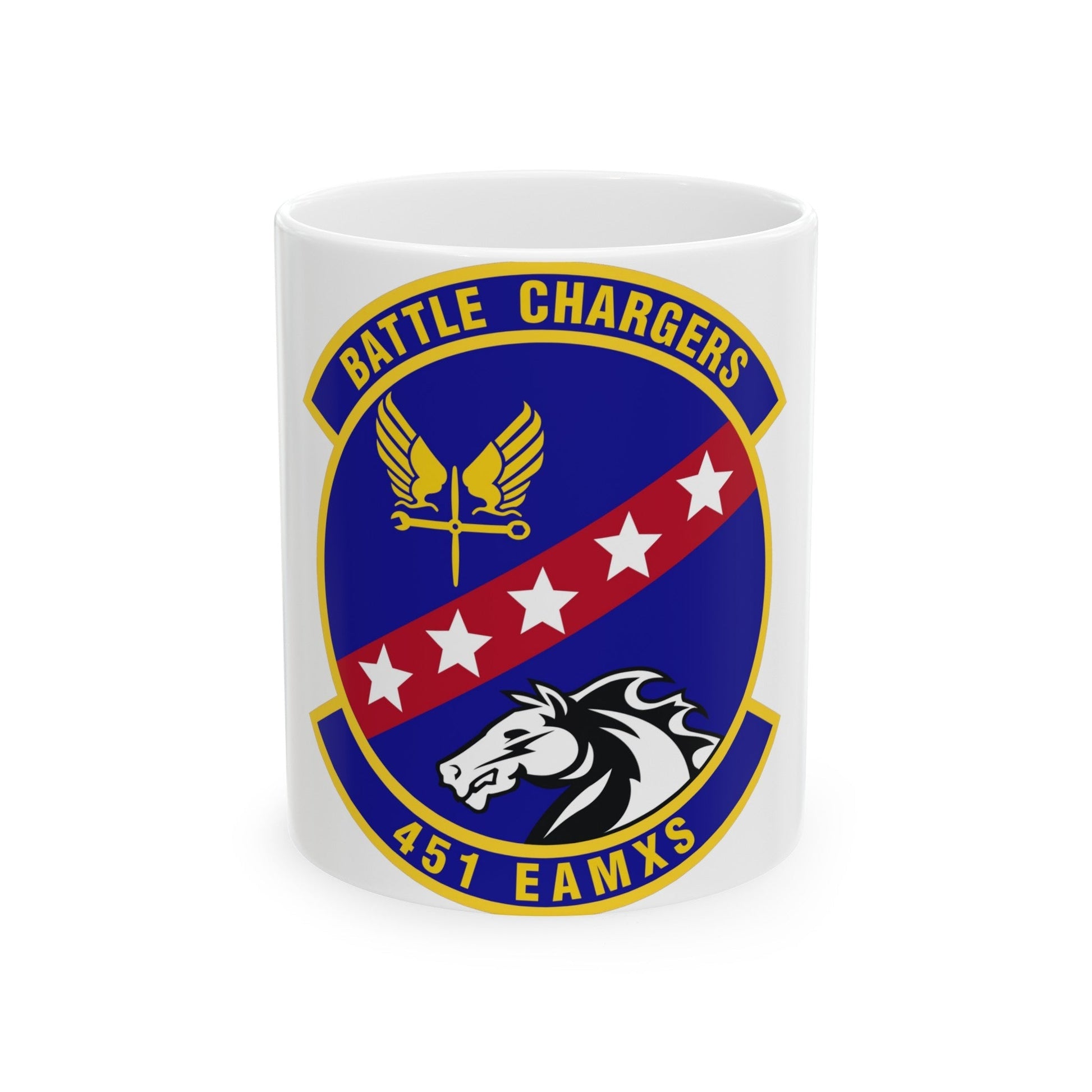 451st Expeditionary Aircraft Maintenance Squadron (U.S. Air Force) White Coffee Mug-11oz-The Sticker Space