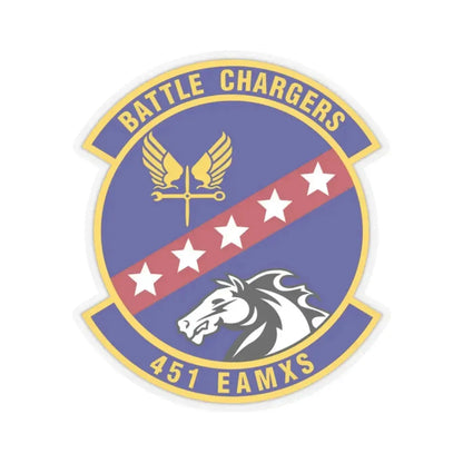 451st Expeditionary Aircraft Maintenance Squadron (U.S. Air Force) STICKER Vinyl Kiss-Cut Decal 2 Inch Transparent - The Sticker Space