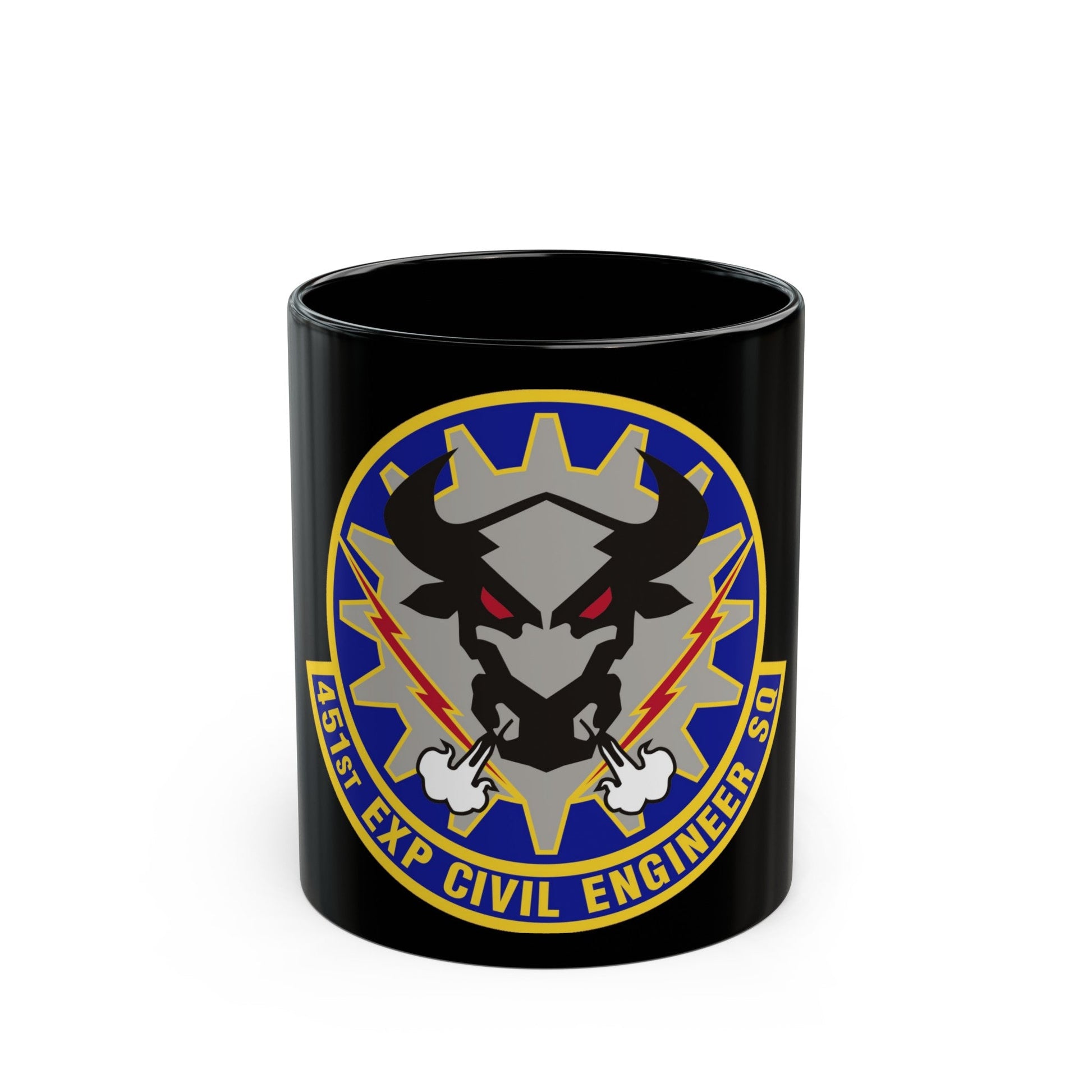 451st Expeditionary Civil Engineer Squadron (U.S. Air Force) Black Coffee Mug-11oz-The Sticker Space